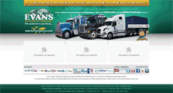 Desktop Screenshot of evansdelivery.com